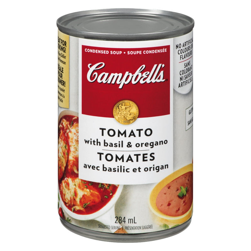 Campbell's Tomato With Basil & Oregano Condensed Soup, 284 mL