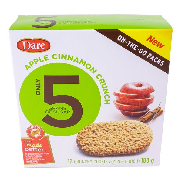 Dare Apple Cinnamon Crunch Crunchy Cookies, 180 g