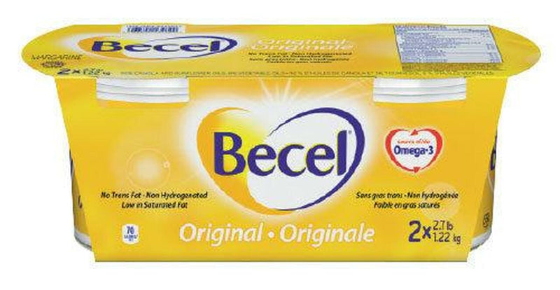 Becel Original Margarine, 2 x 1.22 kg