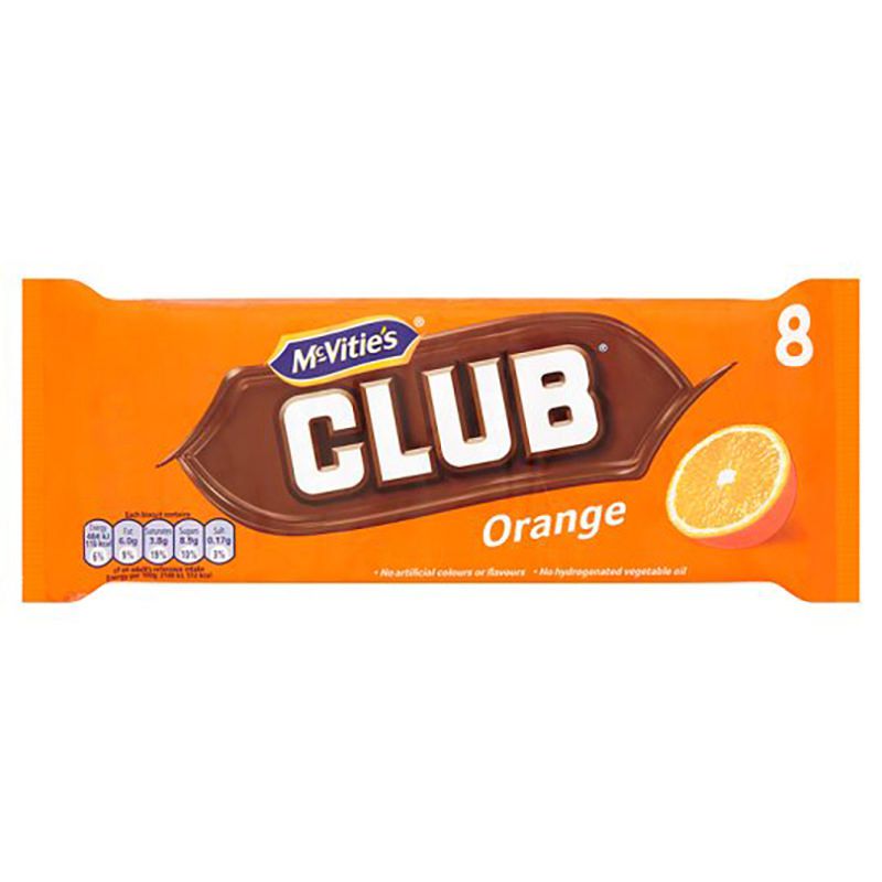 McVities Club Orange 8 Count Biscuits, 1 ct