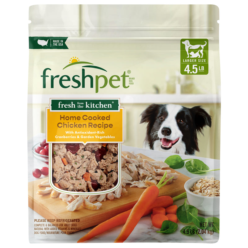 FreshPet Dog Food, Home Cooked Chicken Recipe, Larger Size, 4.5lb