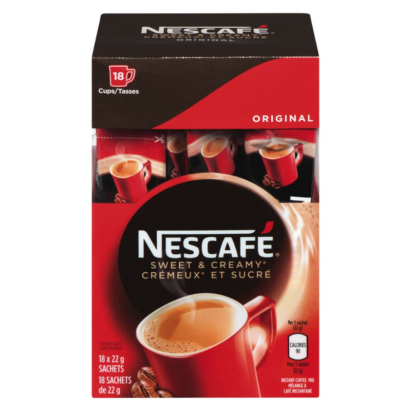 Nescafe Sweet and Creamy Coffee Cups, 22 g, 18 ct