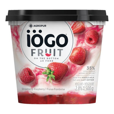 Iogo Strawberry-Raspberry yogurt, 500 g