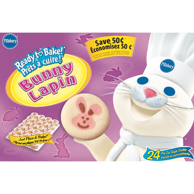 Pillsbury Ready to Bake Bunny Sugar Cookies, 24 ct