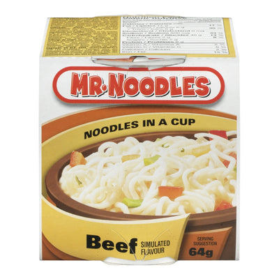 Mr. Noodles Beef Cup, 64 g