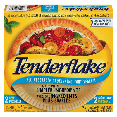 Tenderflake All Vegetable Shortening Deep Pie Shells, 340 g