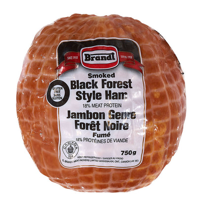 Brandt Gluten Free Smoked Black Forest Style Ham, 750 g