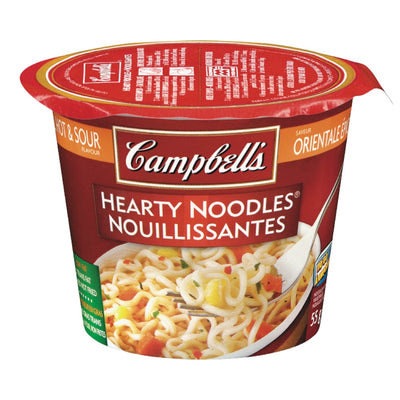Campbell's Hearty Instant Noodles Oriental Hot & Sour, 55 g