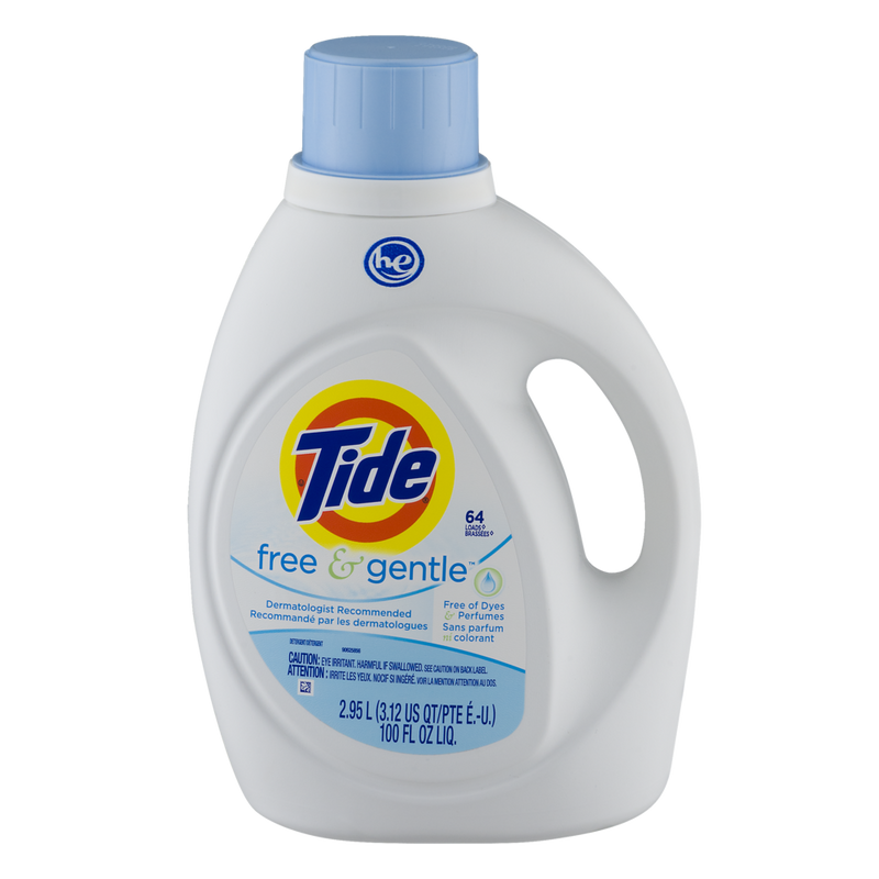 Tide Free & Gentle Laundry Detergent, 2.95 L