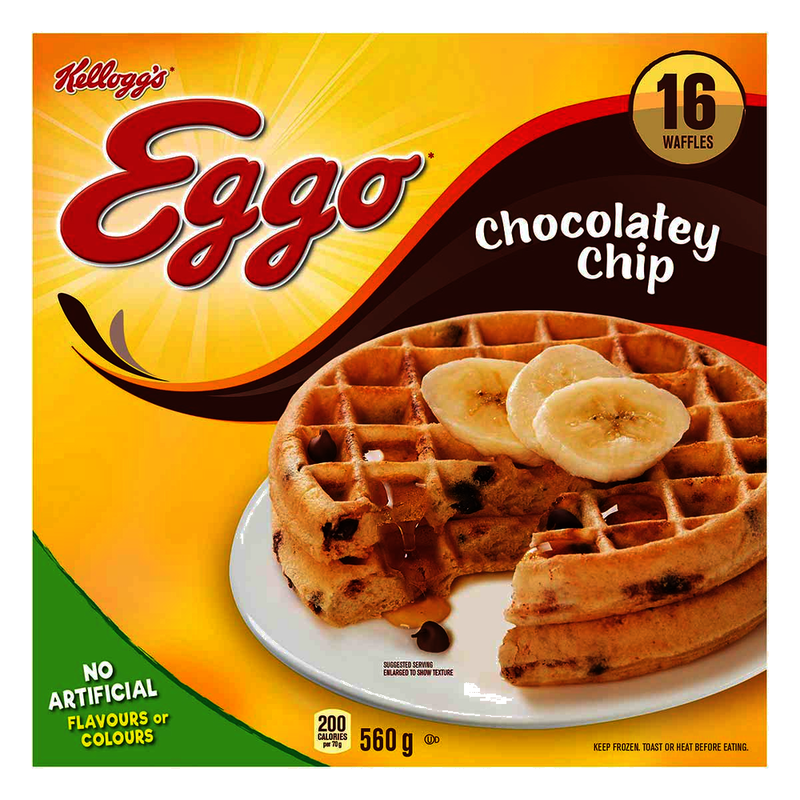 Eggo Chocolatey Chip Frozen Waffles, 560 g, 16 ct