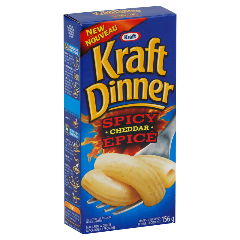 Kraft Dinner Spicy Cheddar Macaroni & Cheese, 156 g