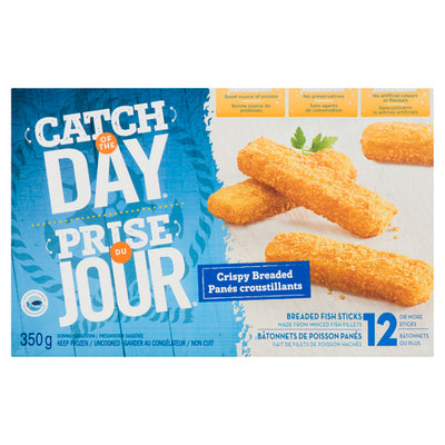 Catch Of The Day Crispy Breaded Fish Sticks, 350 g, 12 ct