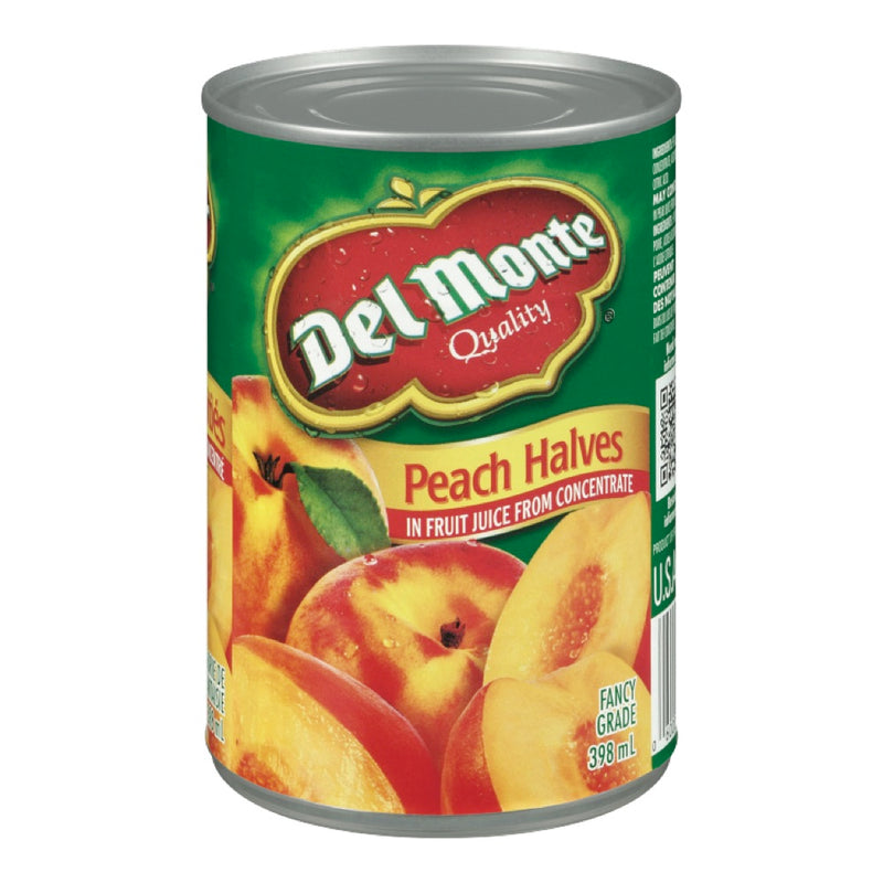 Del Monte Peach Halves In Fruit Juice, 398 mL
