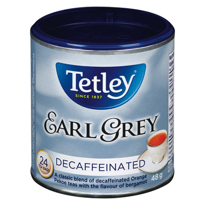 Tetley Decaffeinated Earl Grey Tea, 48g (24ct)