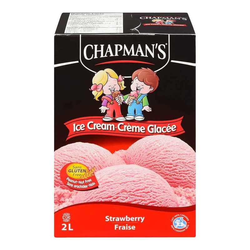 Chapman's Strawberry Ice Cream Brick, 2 L