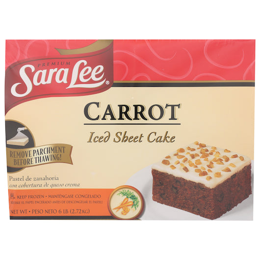 Sara Lee Carrot Iced Sheet Cake, 2.72 kg