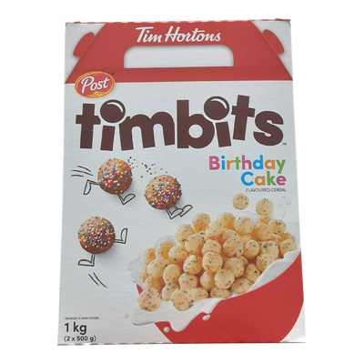 Timbits Birthday Cake Flavored Cereal, 1 kg