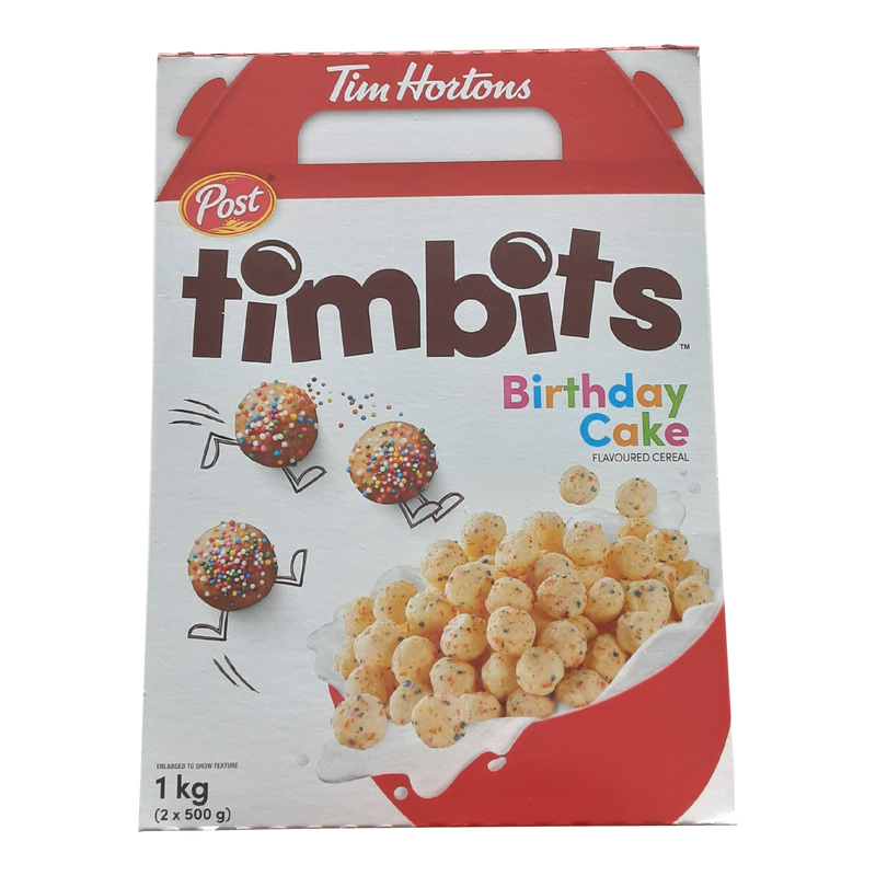 Timbits Birthday Cake Flavored Cereal, 1 kg