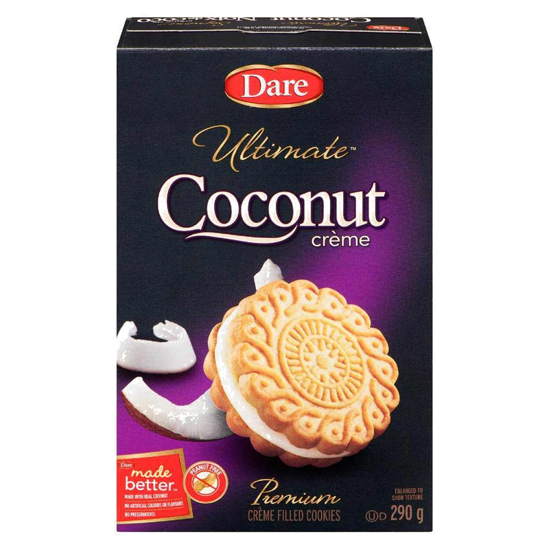 Dare Ultimate Coconut Creme Filled Cookies, 290 g