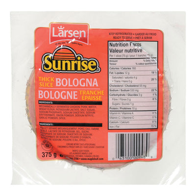 Sunrise Thick Slice Bologna, 375 g