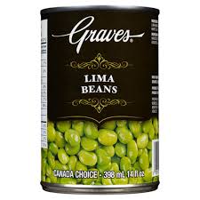 Graves Lima Beans, 398 mL