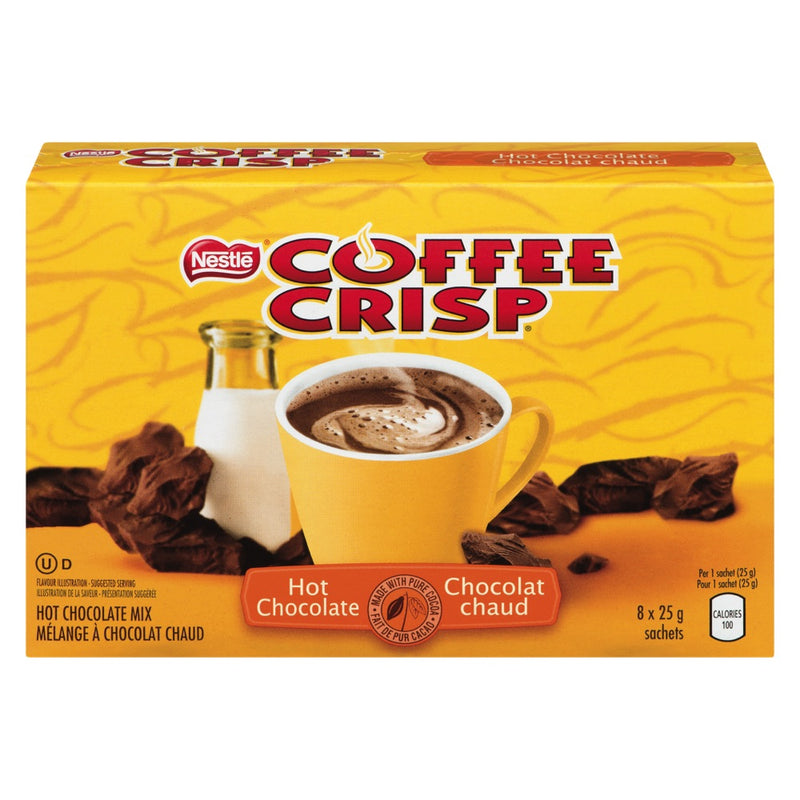 Coffee Crisp Hot Chocolate Mix, 8 count, 25 g