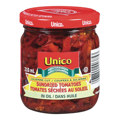 Unico Julienne Cut Sundried Tomatoes In Oil, 210 mL