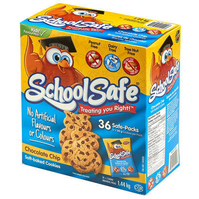 School Safe Chocolate Chip Cookies, 36 ct, 1.44 kg