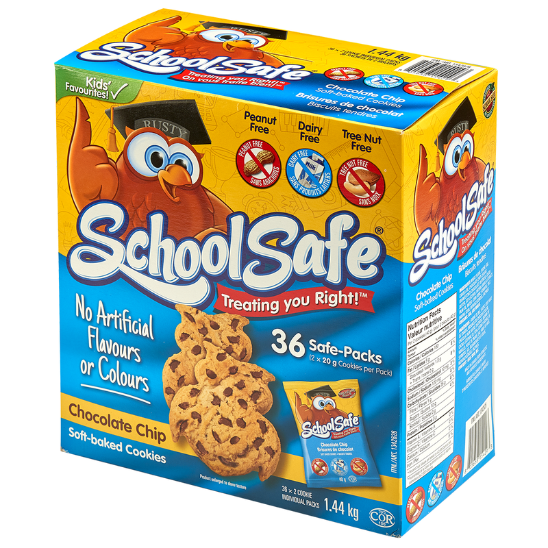 School Safe Chocolate Chip Cookies, 36 ct, 1.44 kg