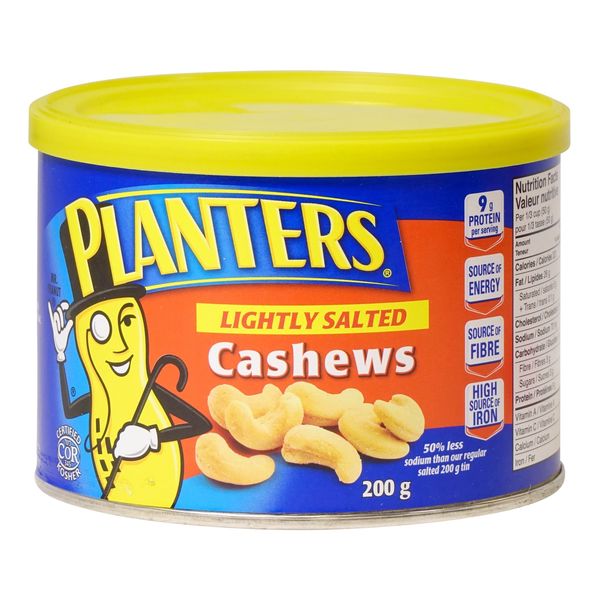 Planters Lightly Salted Cashews, 200 g