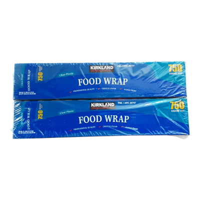 Kirkland Signature Plastic Food Wrap, 2 x 750 ft