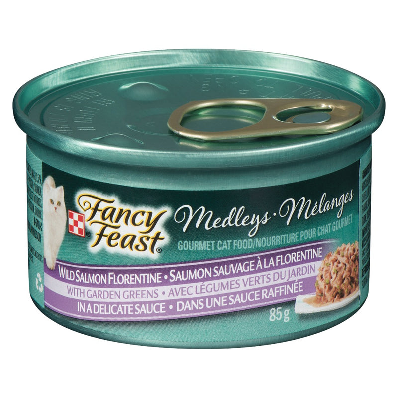 Fancy Feast Medleys Wild Salmon Florentine, 85 g