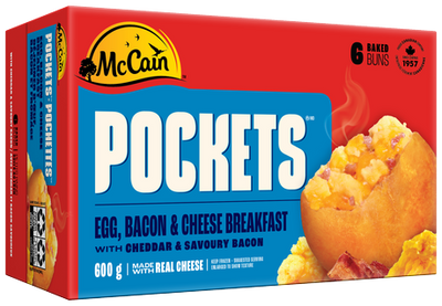 McCain Breakfast Pockets Bacon Egg & Cheese, 600 g