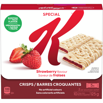 Special K Fruit Crisps Strawberry Flavour, 125 g