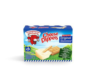 The Laughing Cow Cheese Dippers Original With Whole Grain Bread Sticks, 4 x 35 g
