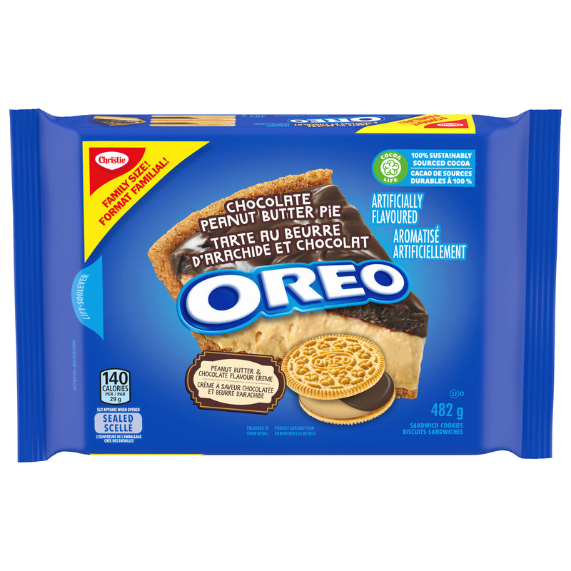 Christie Oreo Chocolate Peanut Butter Pie Cookies, 482 g
