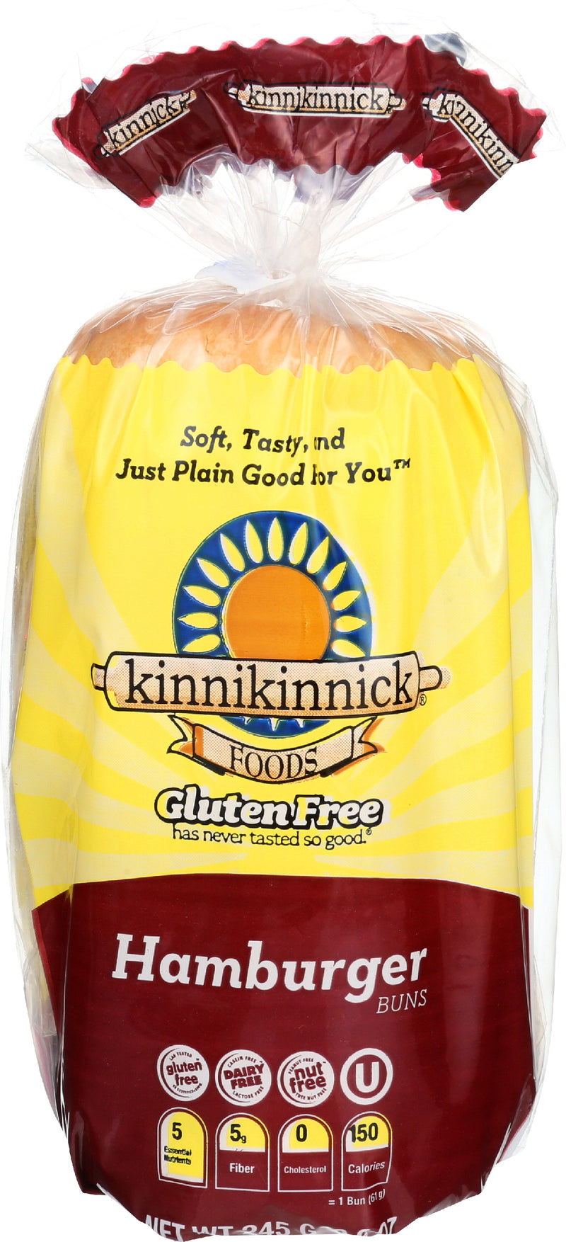 Kinnikinnick Gluten Free Hamburger Buns, 245 g