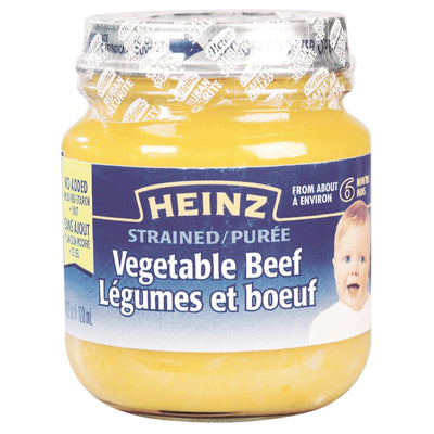 Heinz Strained Vegetable Beef From About 6 Months, 128 mL