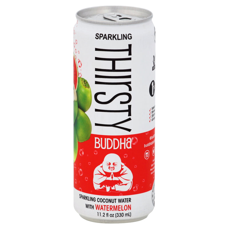 Thirsty Buddha with Watermelon Sparkling Coconut Water, 331 mL