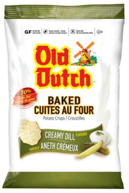 Old Dutch Baked Creamy Dill Chips, 200 g