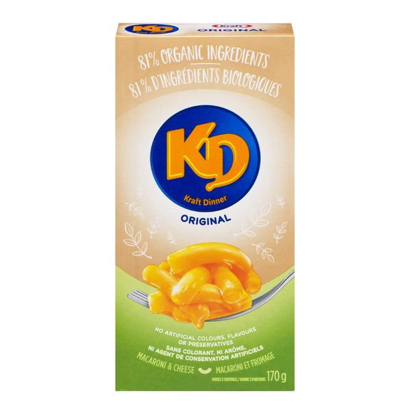 Kraft Dinner Macaroni & Cheese Organic, 170 g