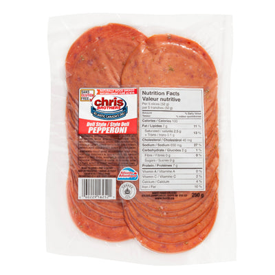 Chris Brother's Sliced Pepperoni, 250 g