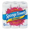 Sponge Towels Super Value Paper Towles, 6 ct