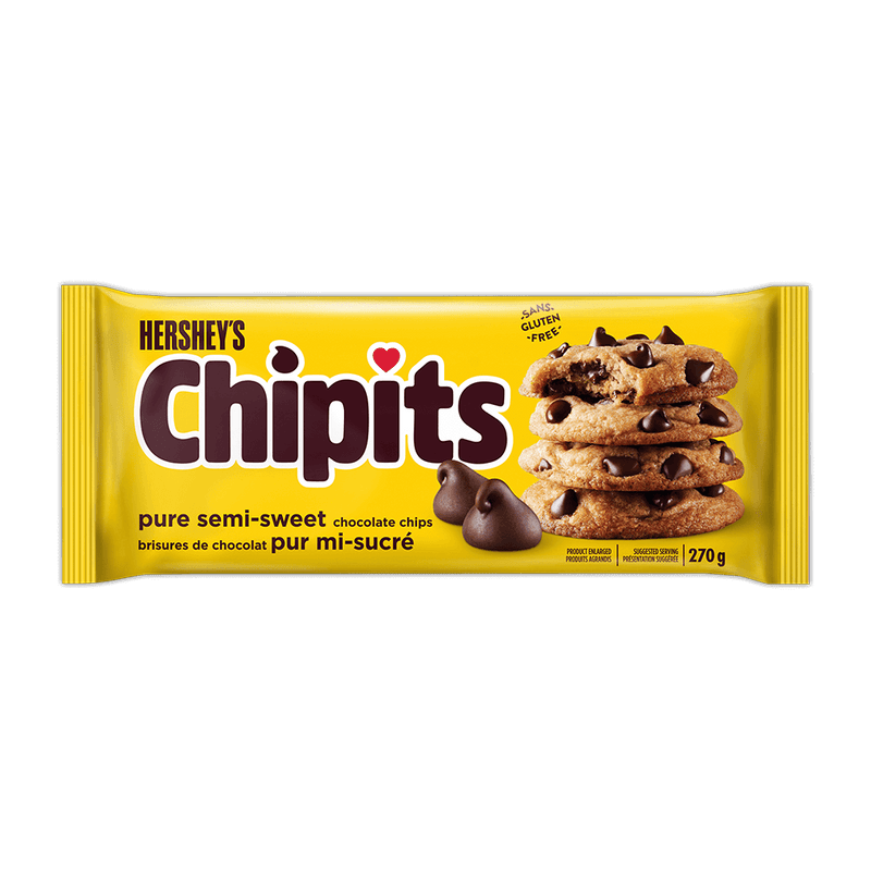 Hershey Chipits Semi-Sweet Chocolate Chips, 270 g