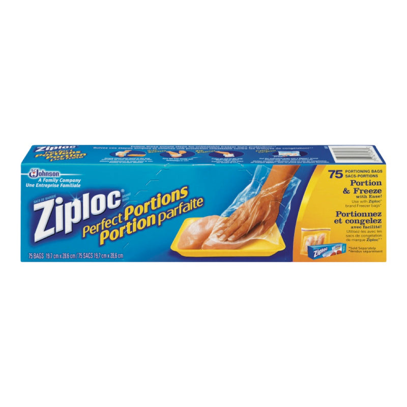 Ziploc Perfect Portions Freezer Bags, 75 ct