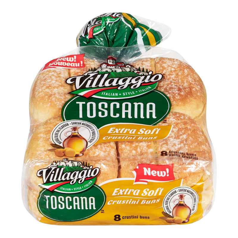 Villaggio Toscana Extra Soft Hamburger Buns, 8 ct
