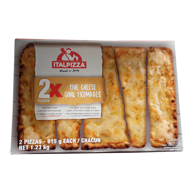 Italpizza Frozen Five Cheese Pizza, 2 ct
