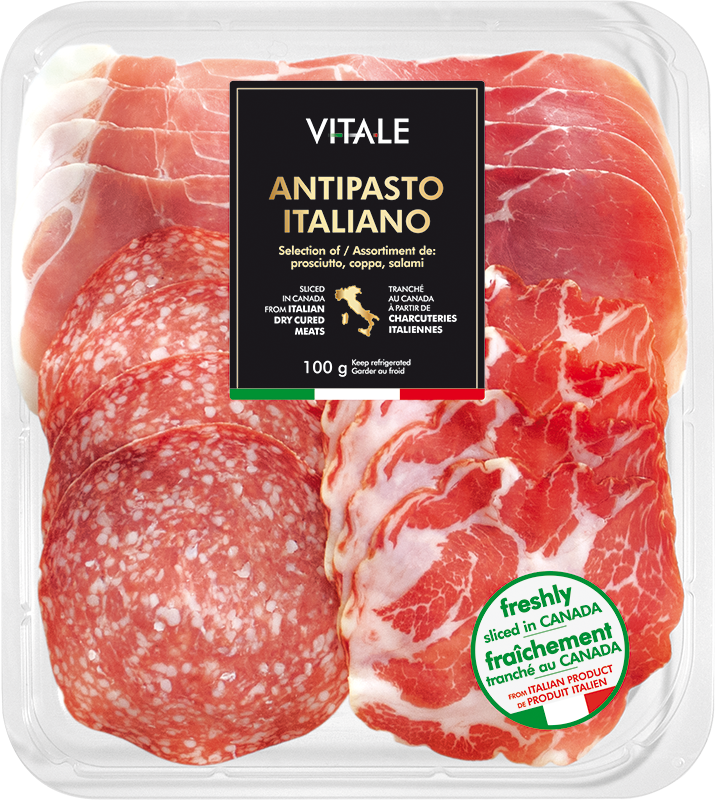 Vitale Antiastpo Italiano Assorted Sliced Meats, 100 g