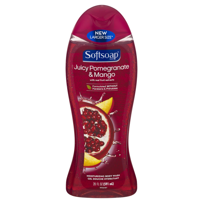 Softsoap Moisturizing Juicy Pomegranate & Mango Body Wash, 591 mL