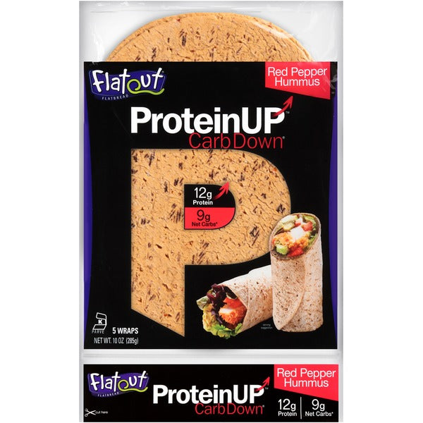 Flatout Red Pepper & Hummus Flatbread, 324 g